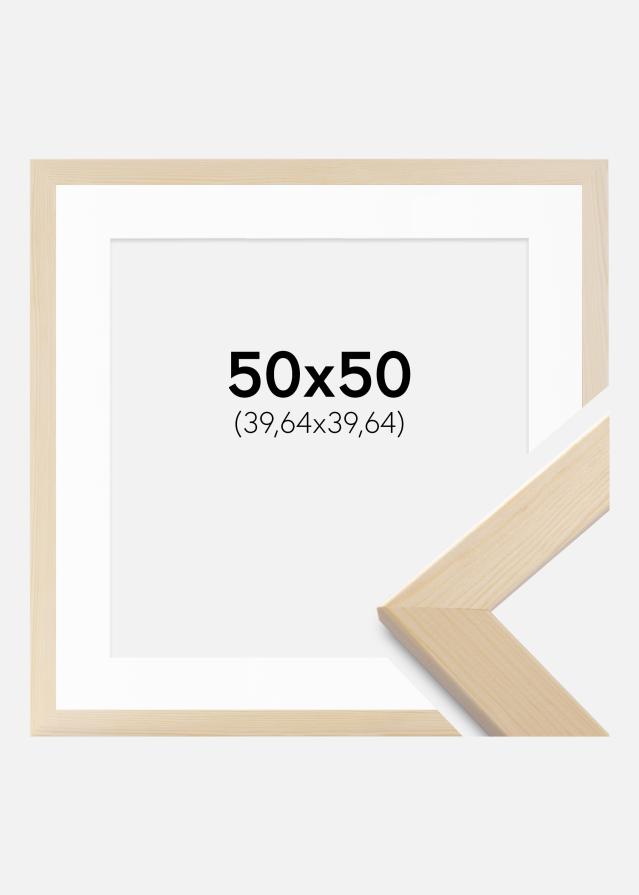 Kehys Trendline Luonto 50x50 cm - Passepartout Valkoista 16x16 inches