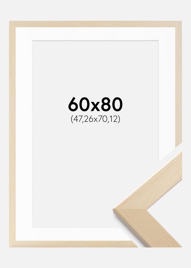 Kehys Trendline Luonto 60x80 cm - Passepartout Valkoista 19x28 inches