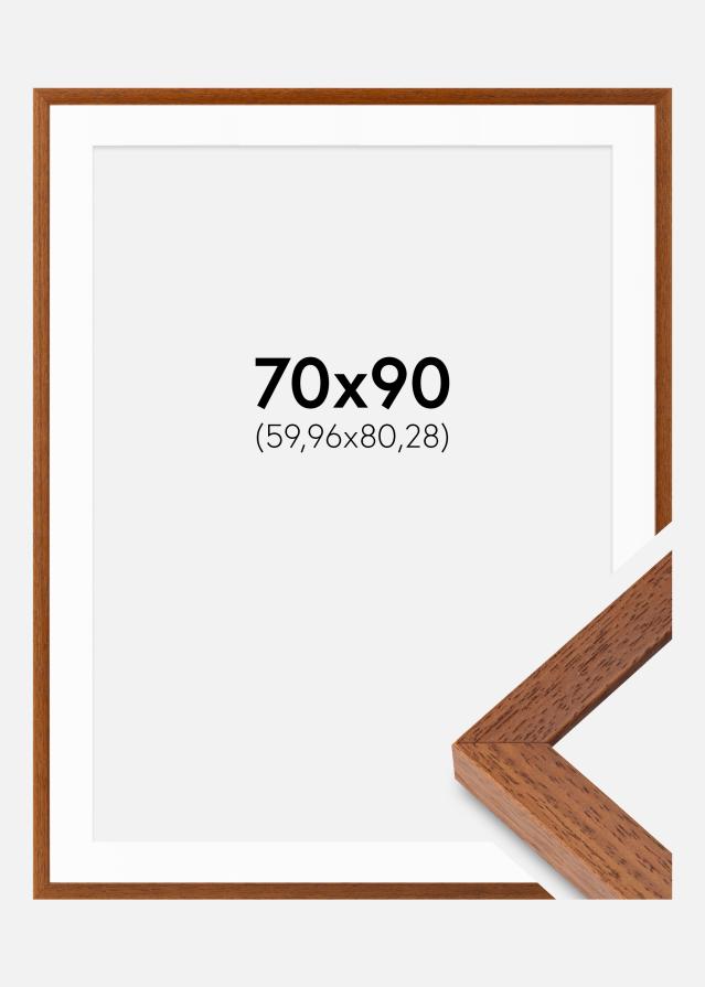 Kehys Hermes Kirja 70x90 cm - Passepartout Valkoista 24x32 inches