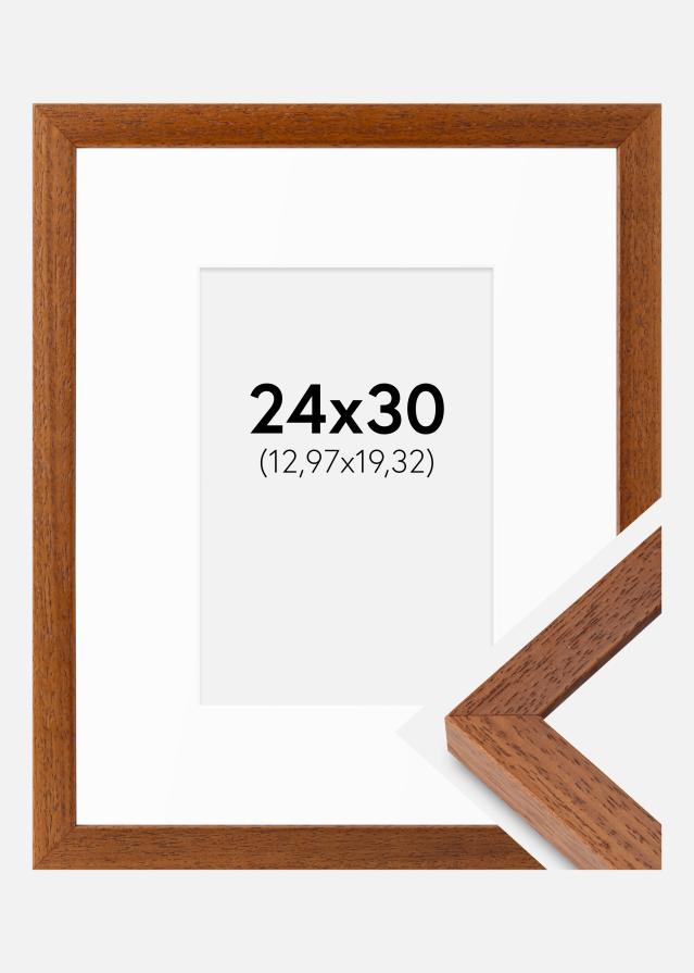 Kehys Hermes Kirja 24x30 cm - Passepartout Valkoista 5,5x8 inches