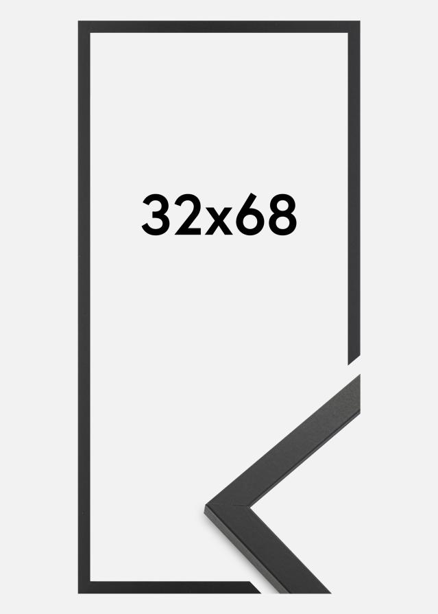 Kehys Trendy Akryylilasi Musta 32x68 cm