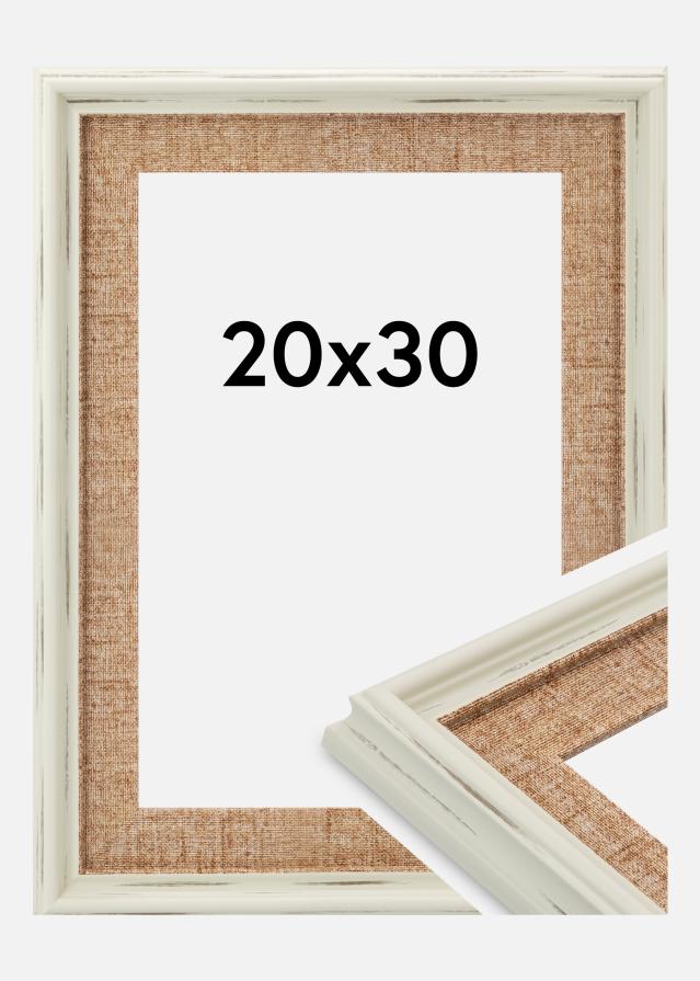 Kehys Sandweave Akryylilasi Valkoinen 20x30 cm