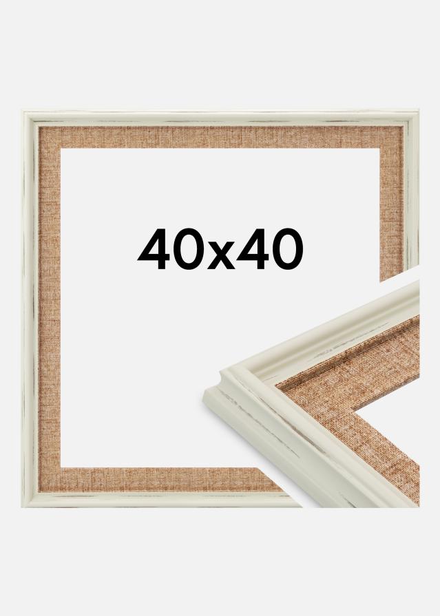 Kehys Sandweave Akryylilasi Valkoinen 40x40 cm