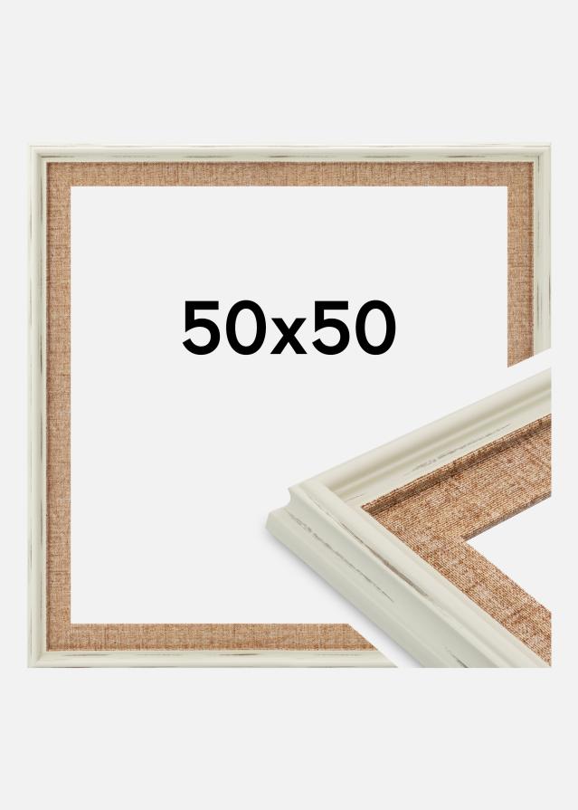 Kehys Sandweave Akryylilasi Valkoinen 50x50 cm
