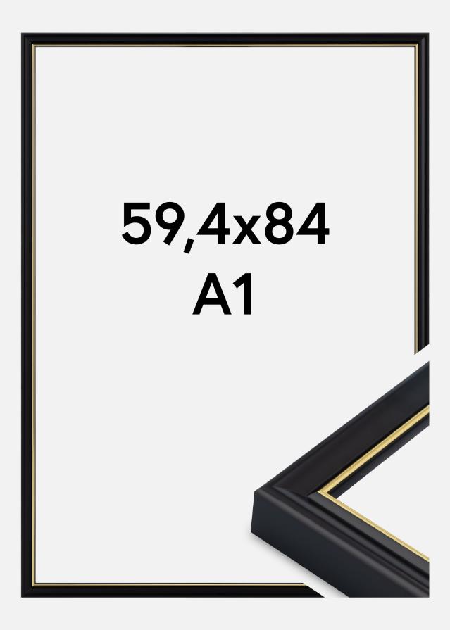 Kehys Canterbury Akryylilasi Musta 59.4x84 cm (A1)