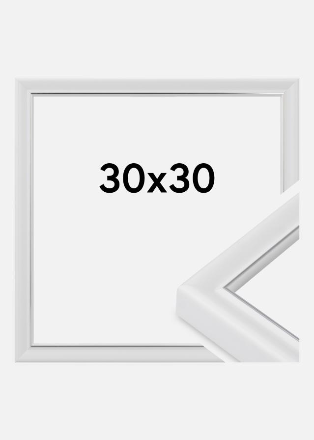 Kehys Canterbury Akryylilasi Valkoinen 30x30 cm