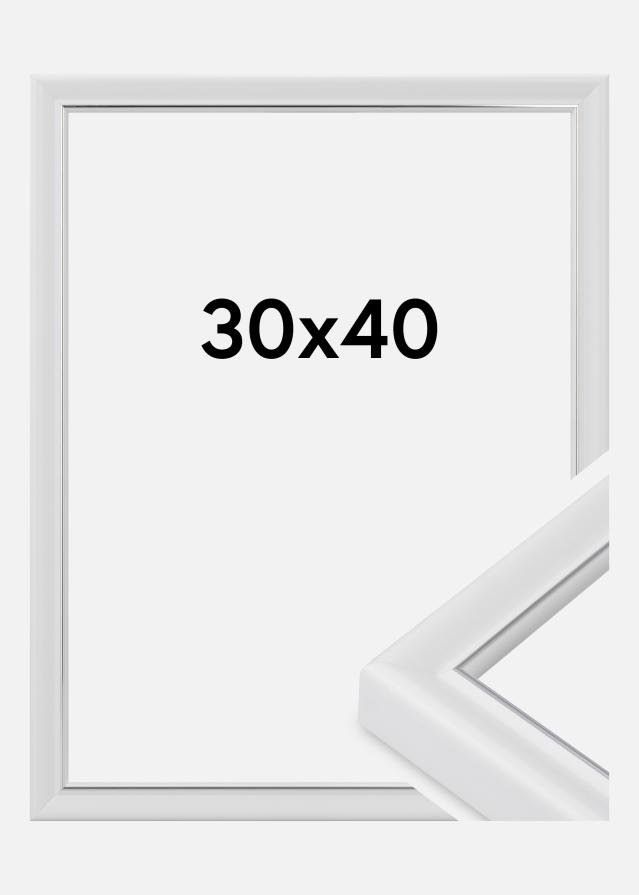 Kehys Canterbury Akryylilasi Valkoinen 30x40 cm