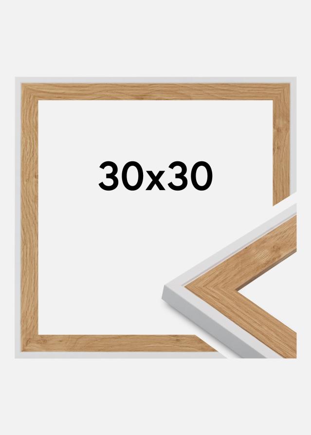Kehys Clearline Akryylilasi Valkoinen 30x30 cm