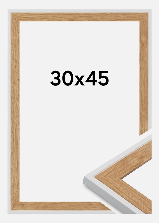 Kehys Clearline Akryylilasi Valkoinen 30x45 cm