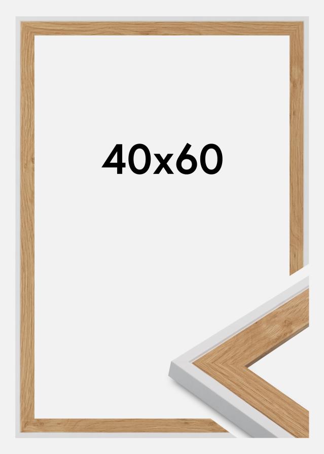 Kehys Clearline Akryylilasi Valkoinen 40x60 cm