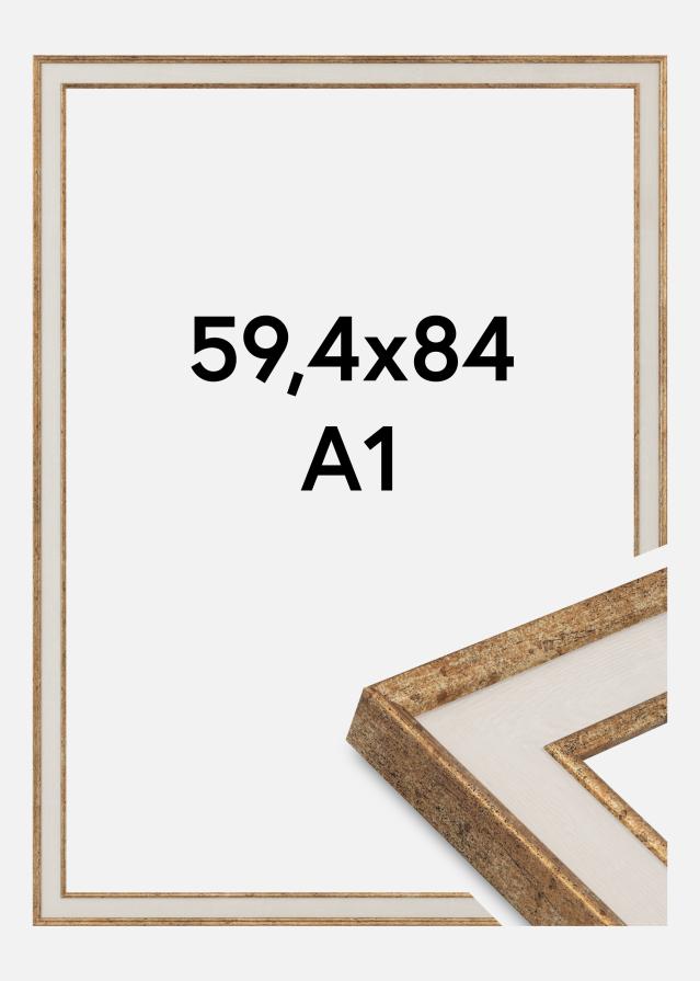 Kehys Dolly Akryylilasi Kulta 59.4x84 cm (A1)