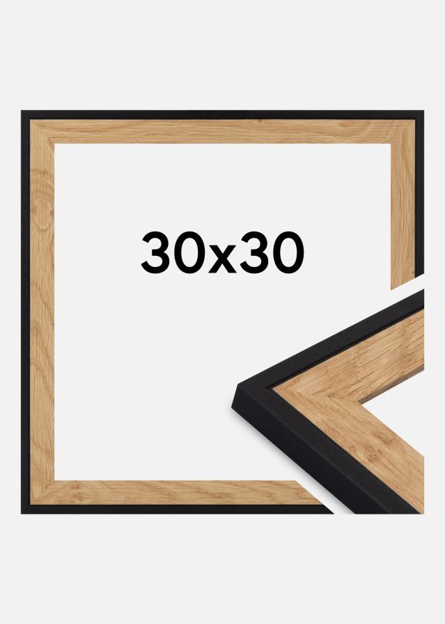 Kehys Iris Akryylilasi Musta 30x30 cm