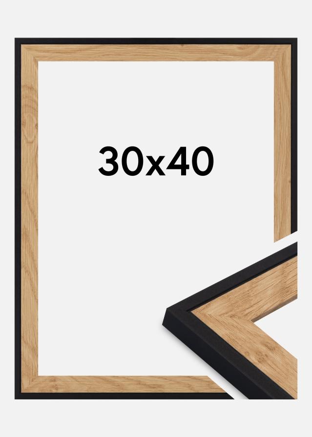 Kehys Iris Akryylilasi Musta 30x40 cm
