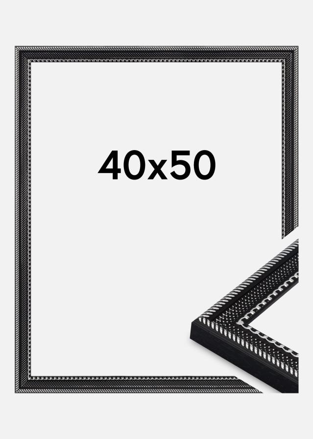 Kehys Trellis Akryylilasi Musta 40x50 cm