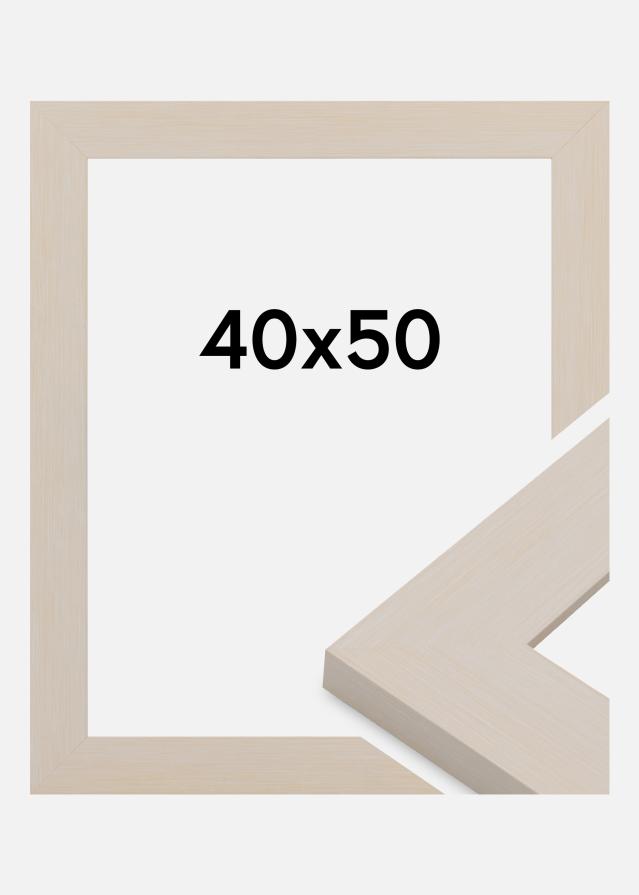 Kehys Pembrokeshire Akryylilasi Valkoinen 40x50 cm