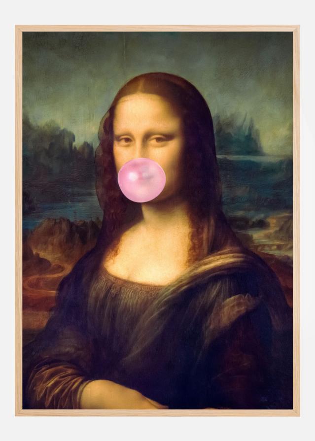 Mona Lisa Bubble Gum Juliste