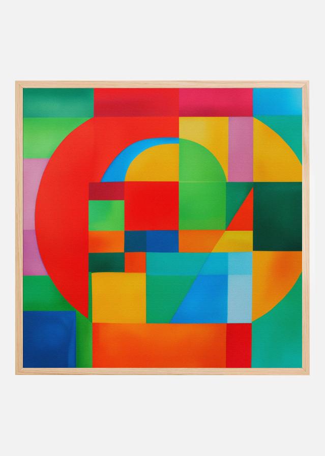 Vivid Geometric Dance Juliste