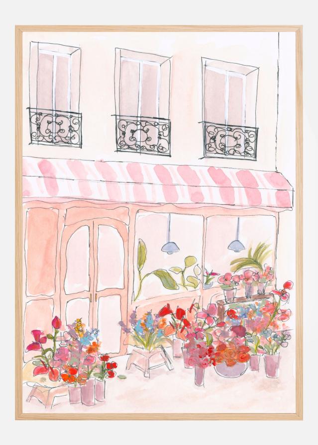 Pink Flower Shop Juliste