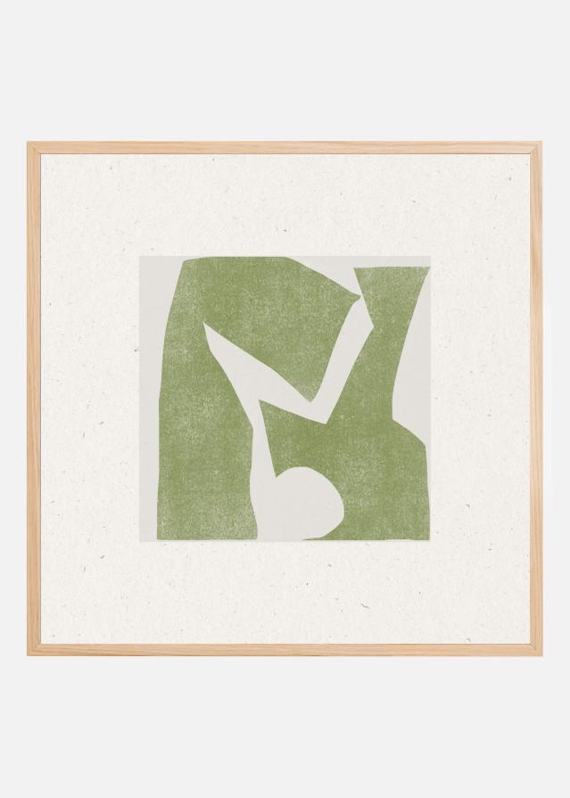 Green Geometric Harmony Juliste