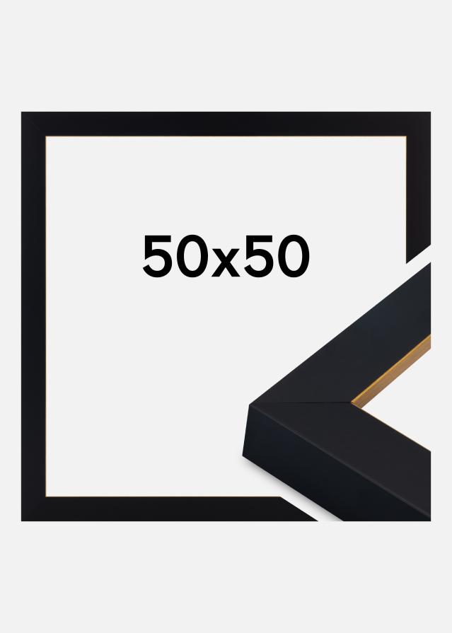 Kehys Sussex Akryylilasi Musta/Kulta 50x50 cm