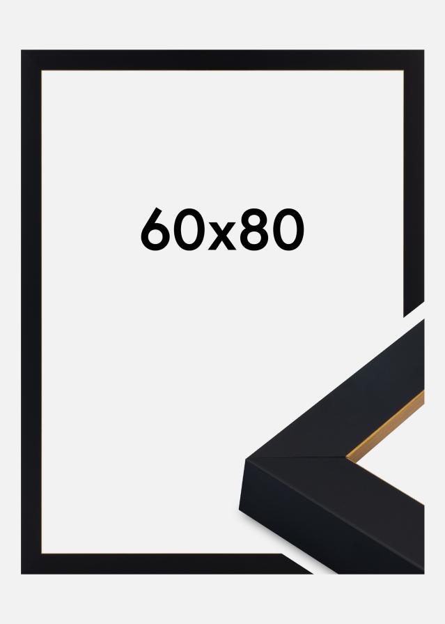 Kehys Sussex Akryylilasi Musta/Kulta 60x80 cm