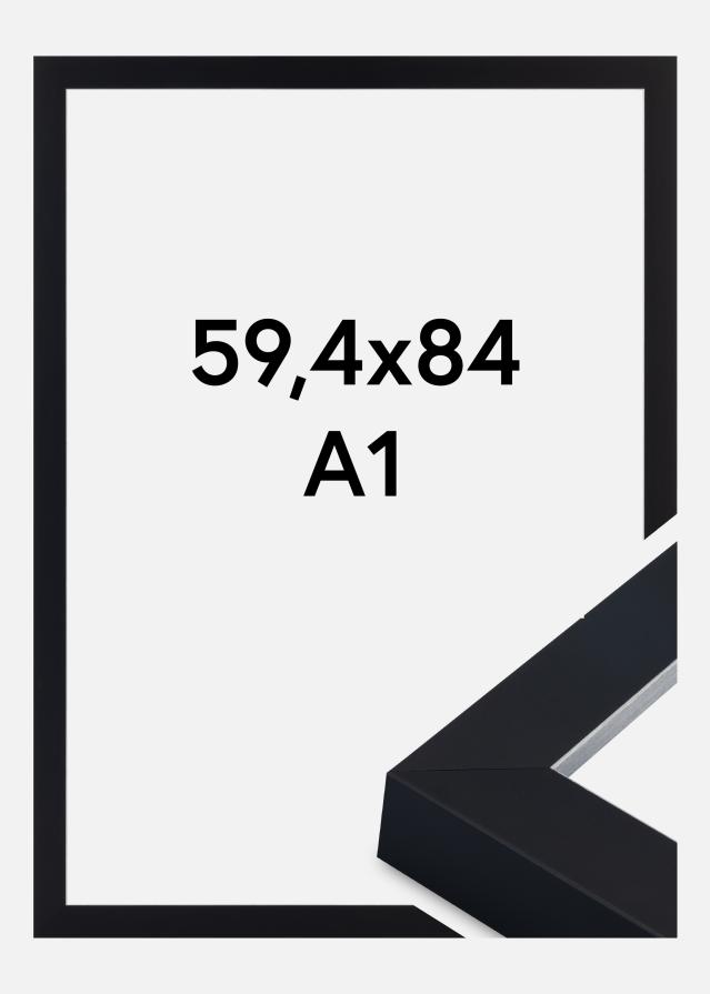 Kehys Sussex Akryylilasi Musta/Hopea 59,4x84,1 cm (A1)