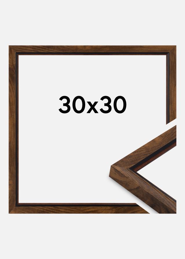 Kehys Obsidian Akryylilasi Pähkinä 30x30 cm