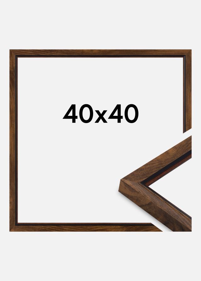 Kehys Obsidian Akryylilasi Pähkinä 40x40 cm