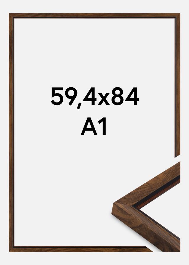 Kehys Obsidian Akryylilasi Pähkinä 59,4x84 cm (A1)