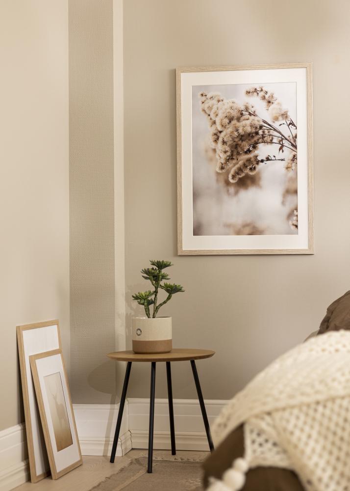 Kehys Stilren Greige Tammi 60x80 cm - Passepartout Valkoista 50x70 cm