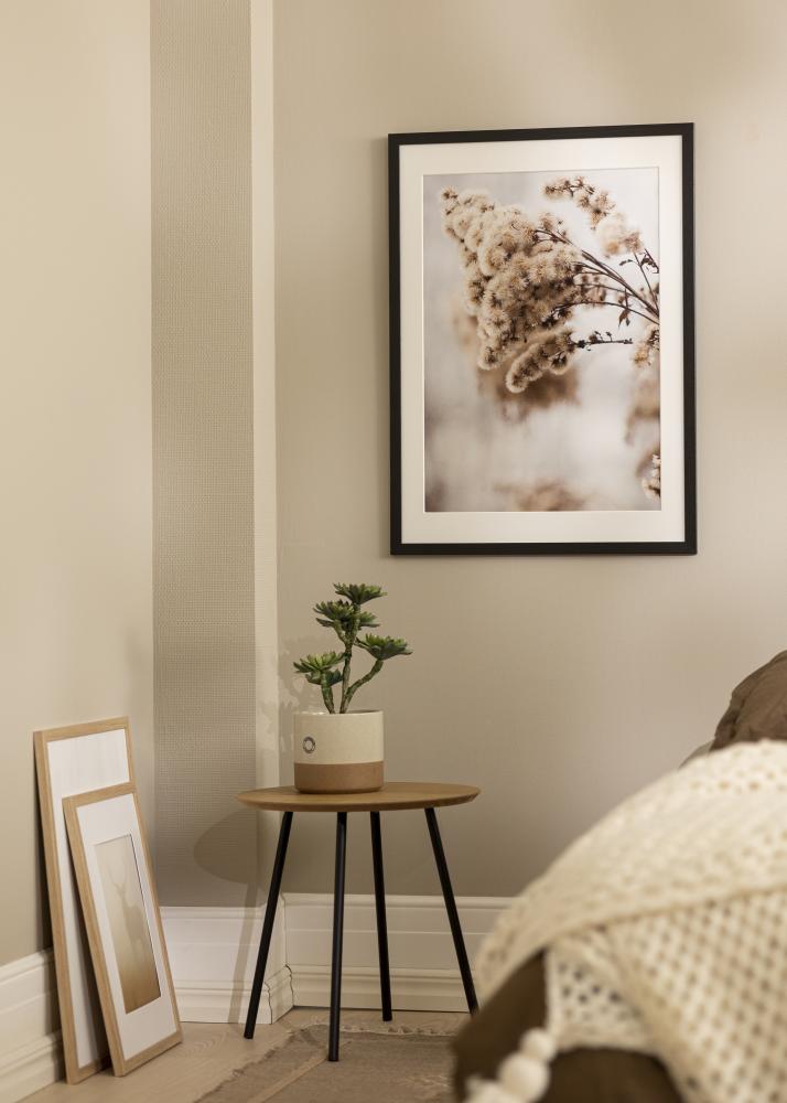 Kehys Stilren Musta Tammi 40x50 cm - Passepartout Valkoista 28x35 cm