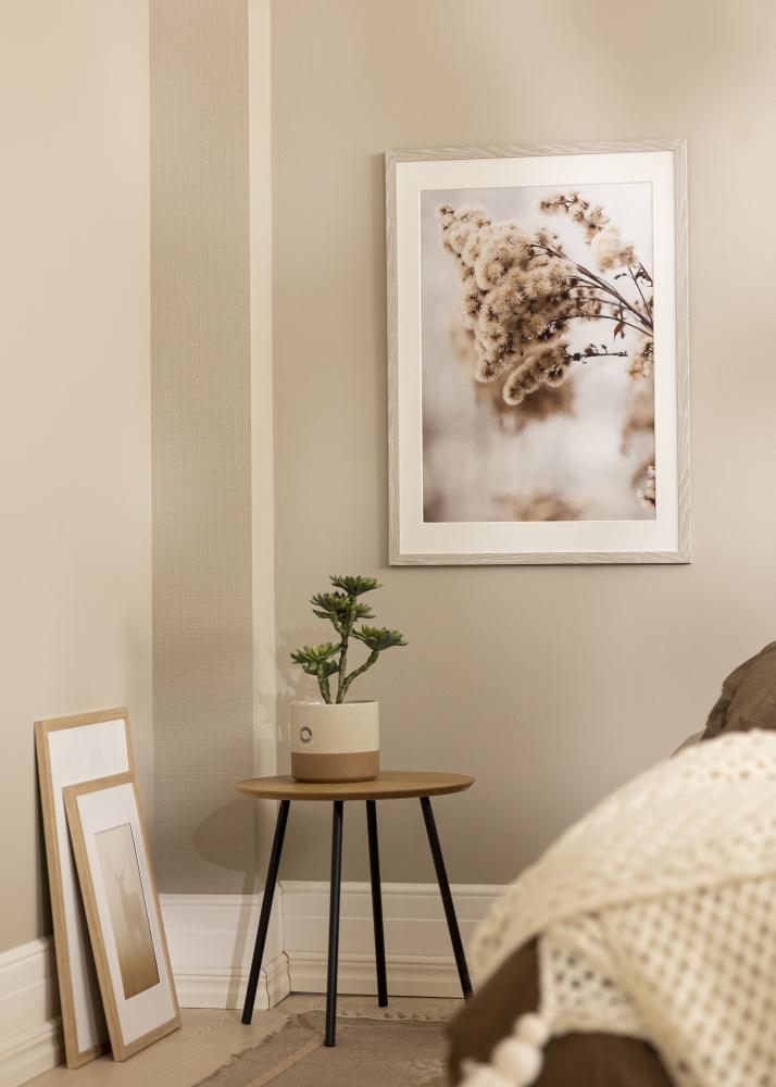 Kehys Stilren Vaaleanharma Tammi 42x59,4 cm - Passepartout Valkoista 25x38 cm