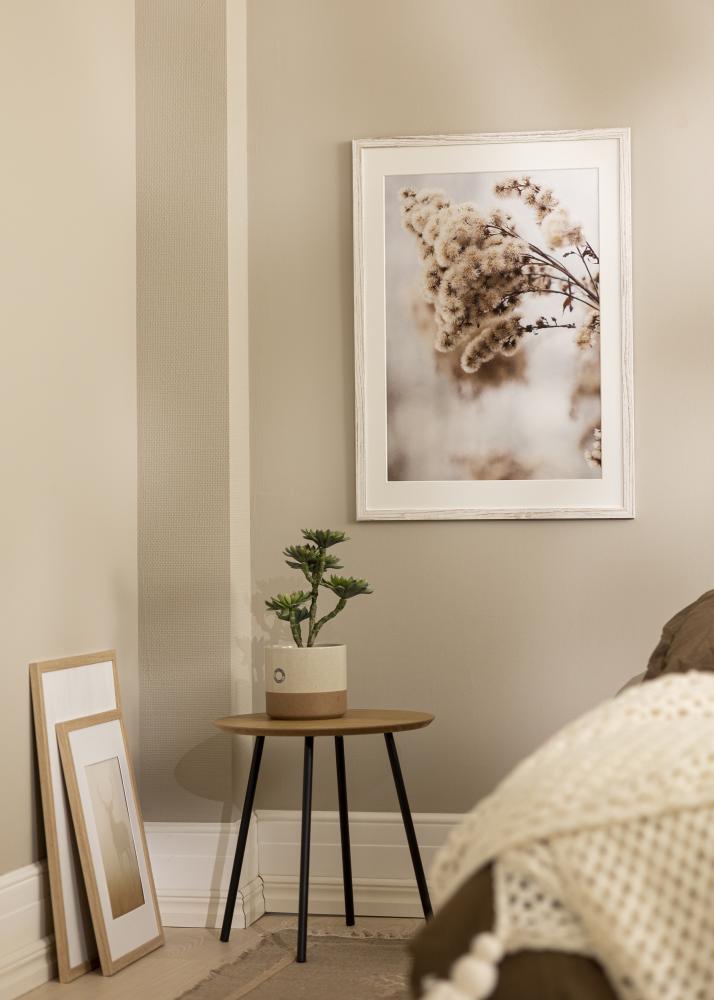 Kehys Stilren Vintage Valkoista 30x40 cm - Passepartout Valkoista 21x29,7 cm