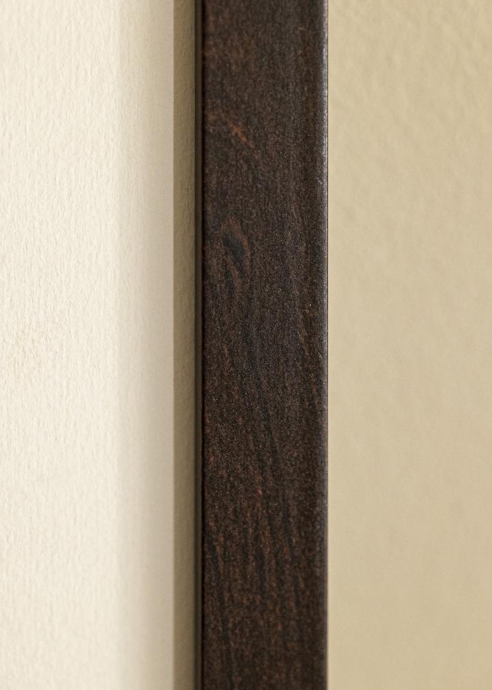 Kehys Selection Saksanpähkinä 65x85 cm - Passepartout Valkoista 55x75 cm