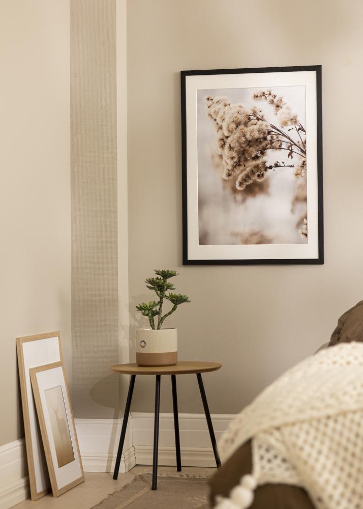 Kehys Stilren Musta 56x71 cm - Passepartout Valkoista 46x61 cm