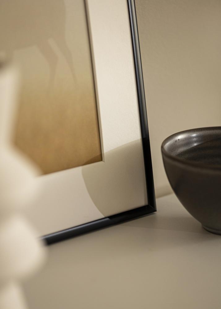 Kehys Scandi Matta Musta 60x70 cm - Passepartout Valkoista 20x24 inches