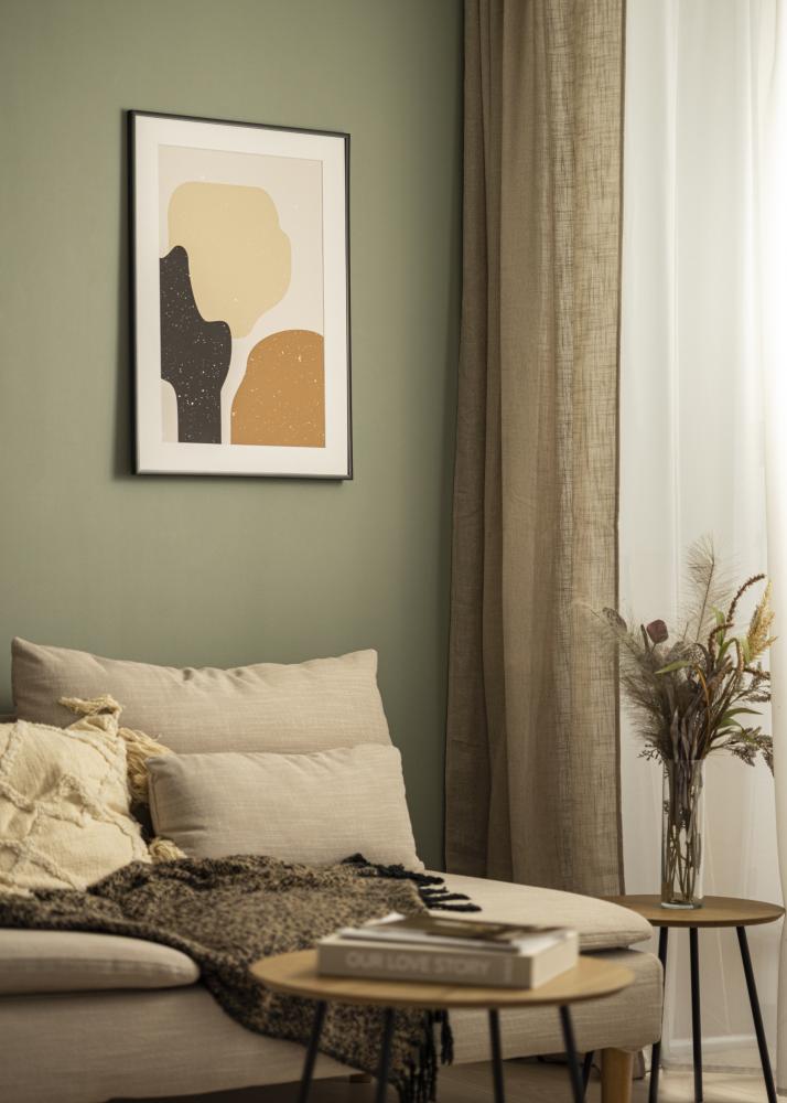 Kehys Scandi Matta Musta 60x70 cm - Passepartout Valkoista 20x24 inches