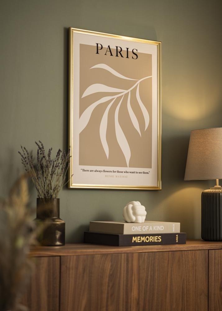 Kehys Gala Kulta 40x50 cm - Passepartout Valkoista 30x38 cm