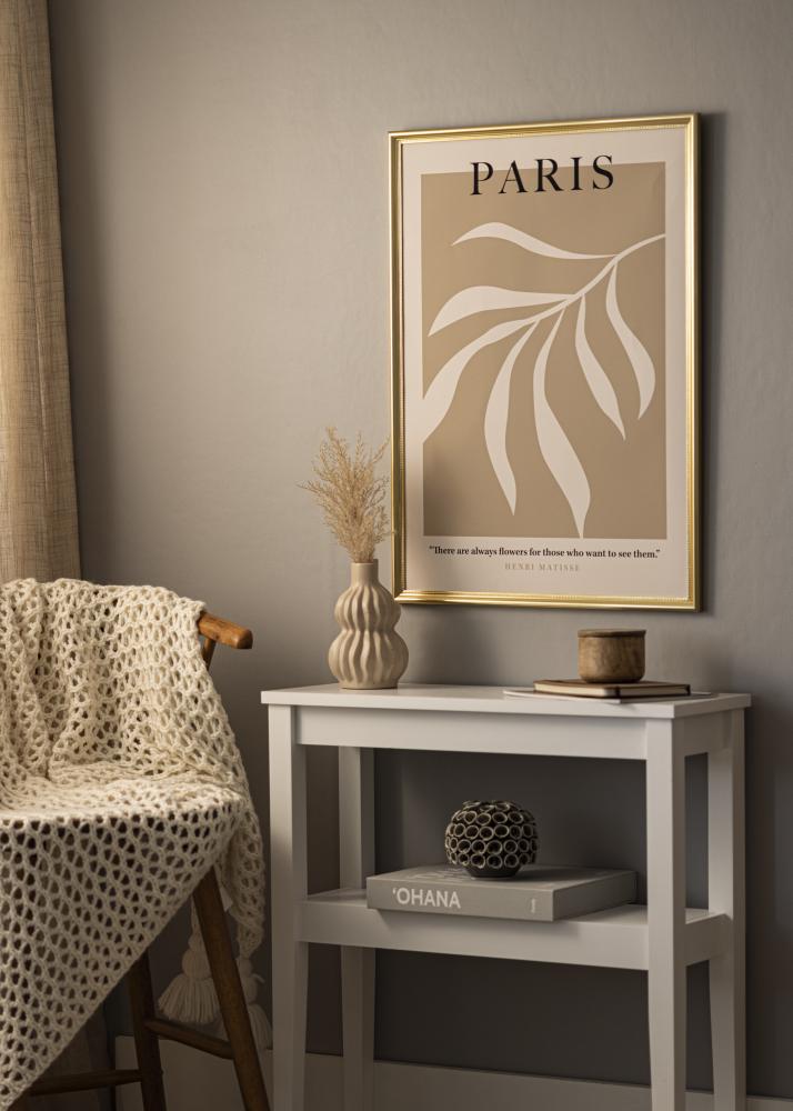 Kehys Gala Kulta 40x50 cm - Passepartout Valkoista 30x38 cm