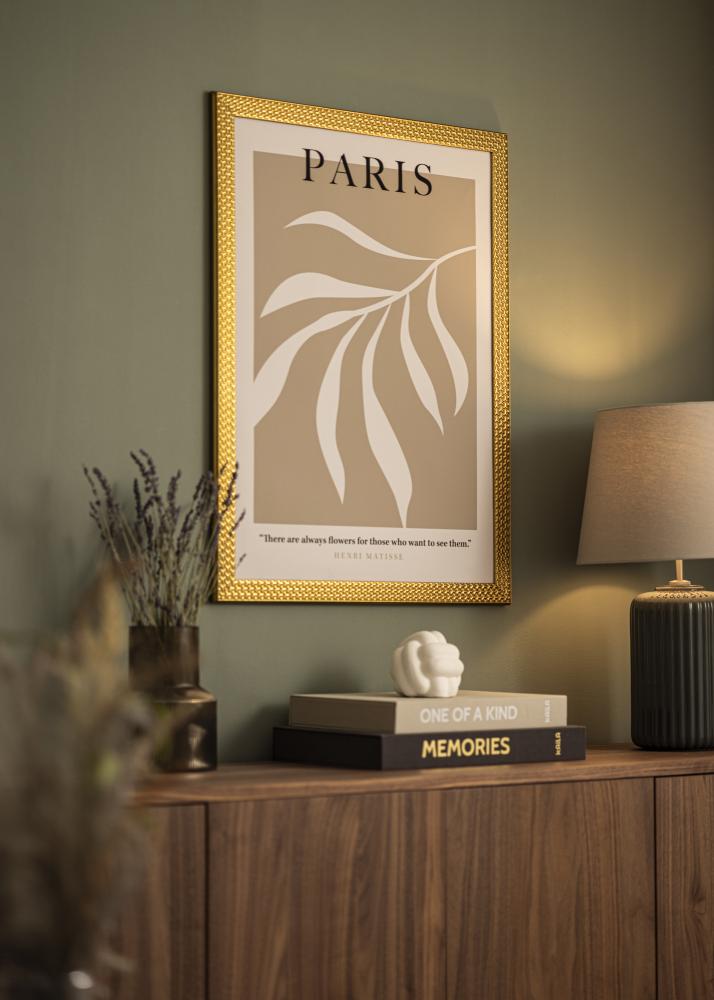 Kehys Grace Kulta 40x50 cm - Passepartout Valkoista 11x15 inches