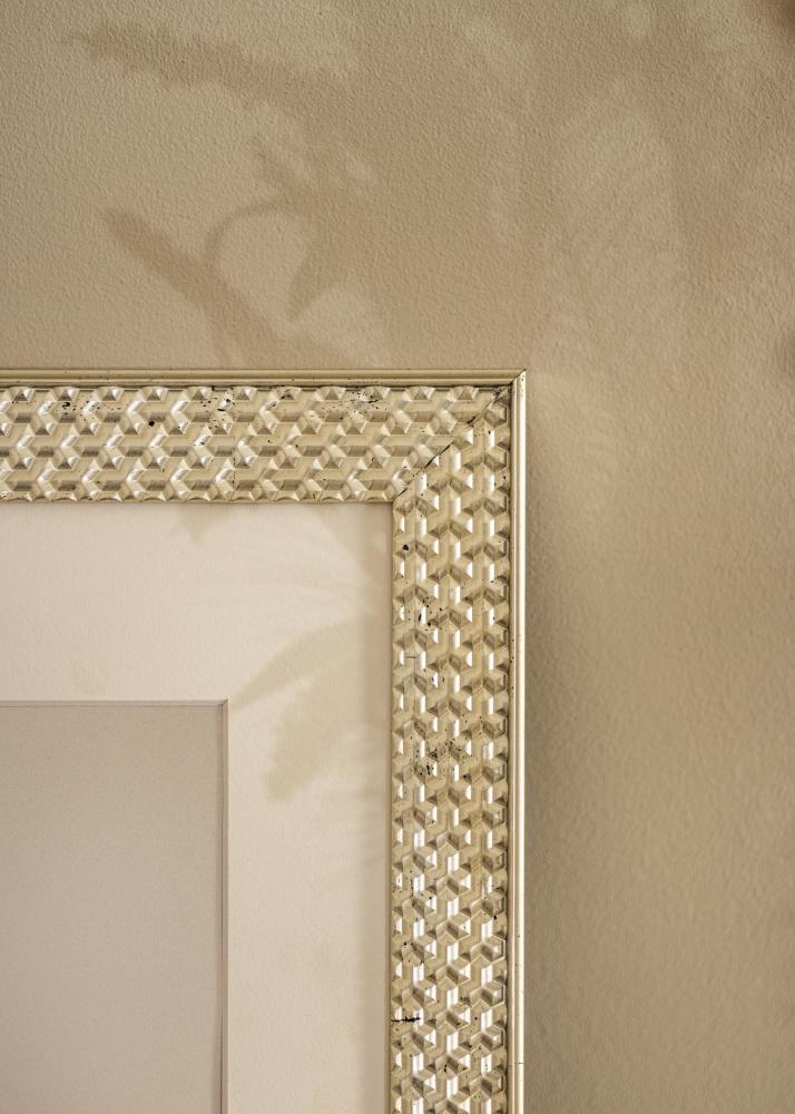 Kehys Grace Hopea 30x40 cm - Passepartout Valkoista 22x32 cm