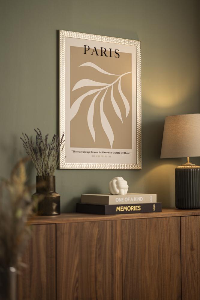 Kehys Grace Hopea 30x40 cm - Passepartout Valkoista 22x32 cm