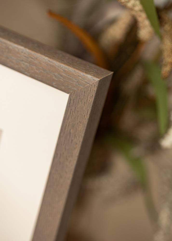 Kehys Hermes Harmaa 60x80 cm - Passepartout Valkoista 49,3x69,3 cm