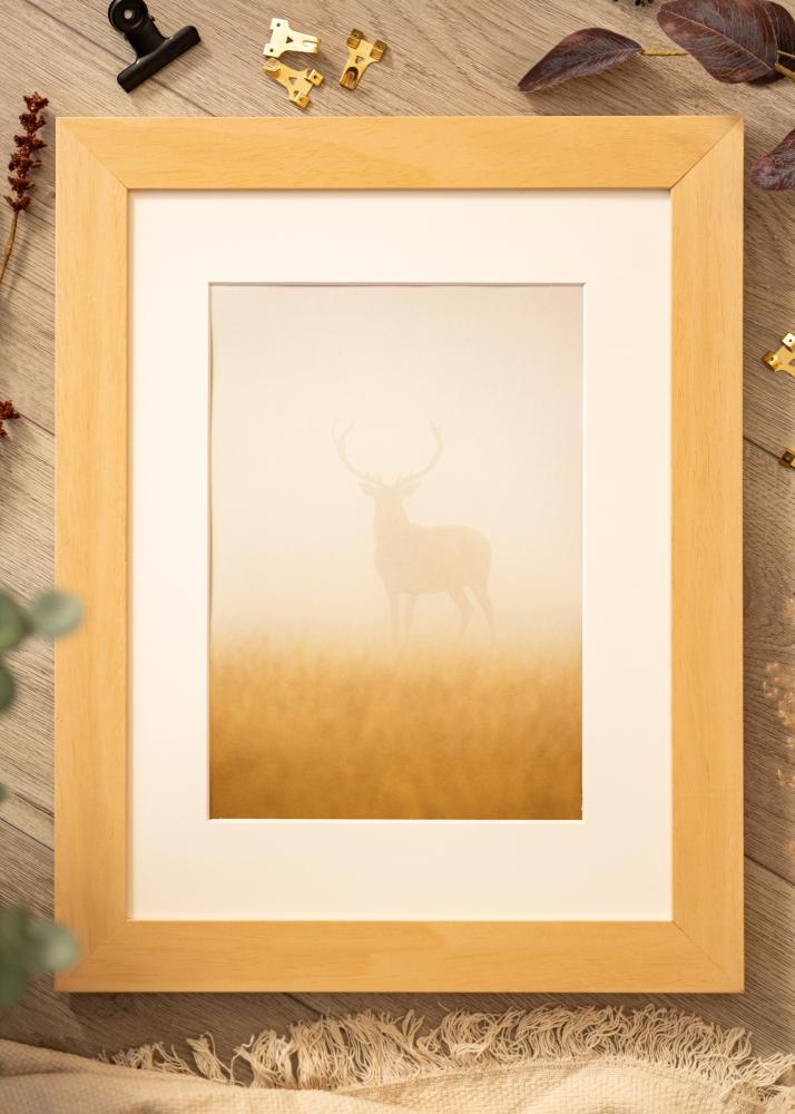 Kehys Juno Puu 40x50 cm - Passepartout Valkoista 30x38 cm