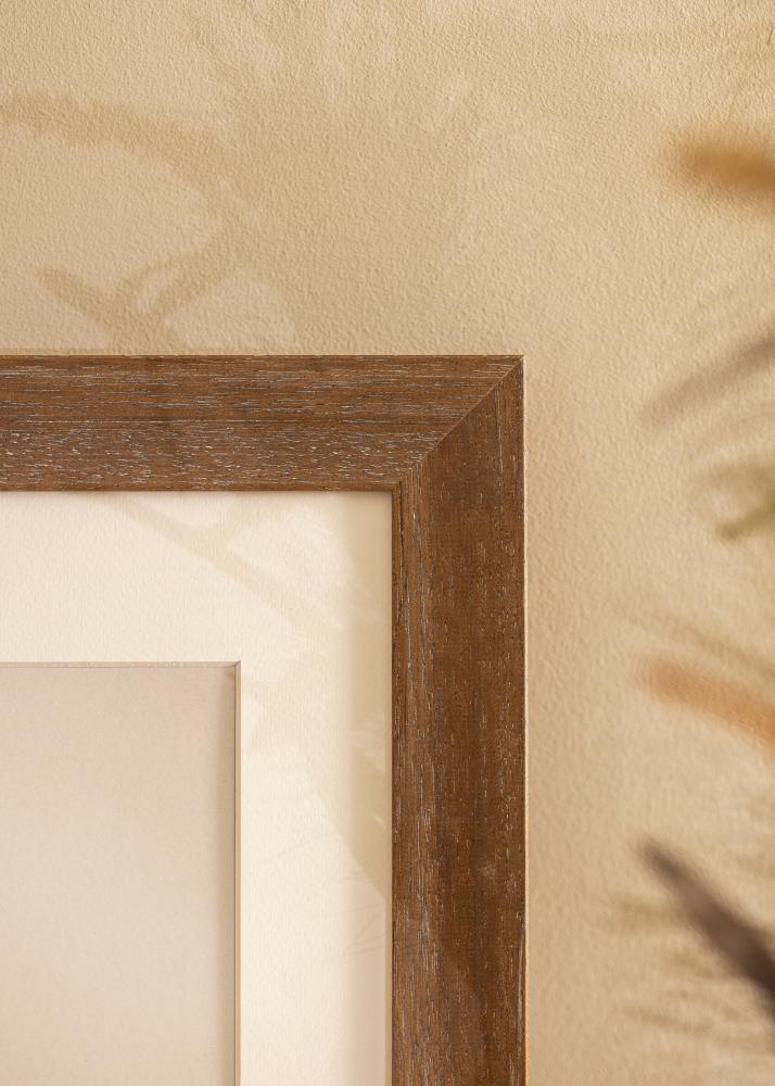 Kehys Juno Harmaa 70x100 cm - Passepartout Valkoista 62x93 cm