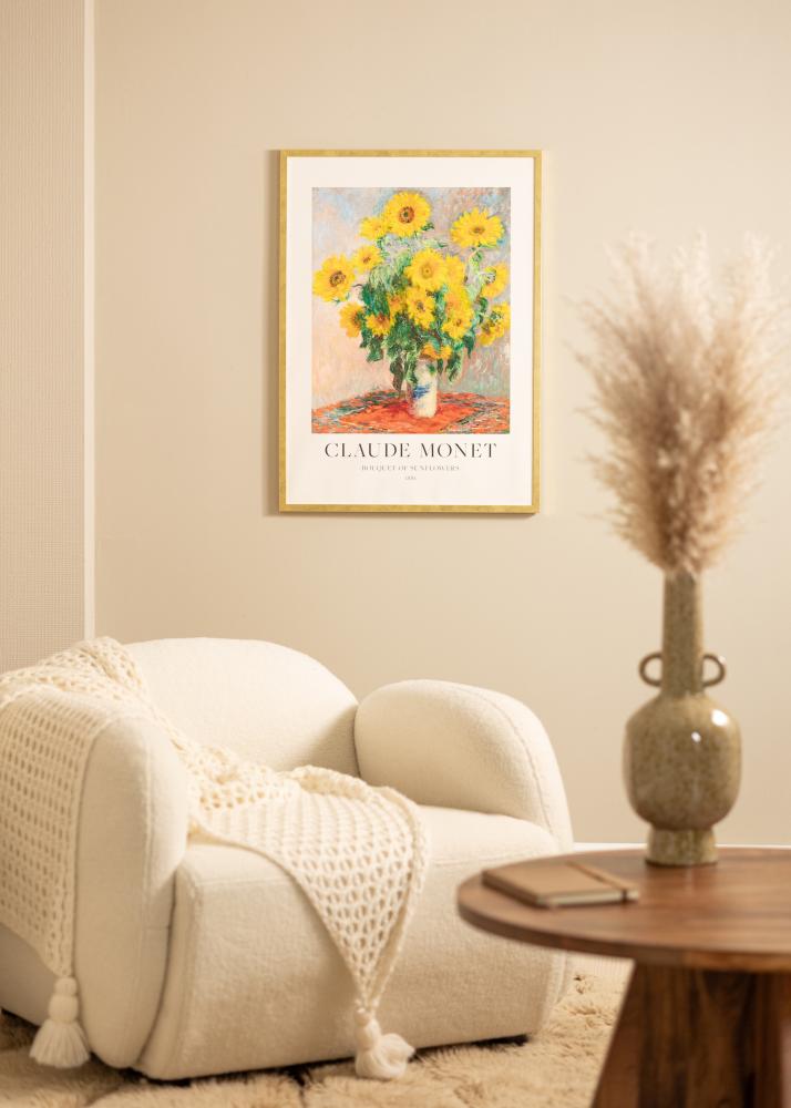 Kehys Ares Kulta 50x60 cm - Passepartout Valkoista 16x20 inches