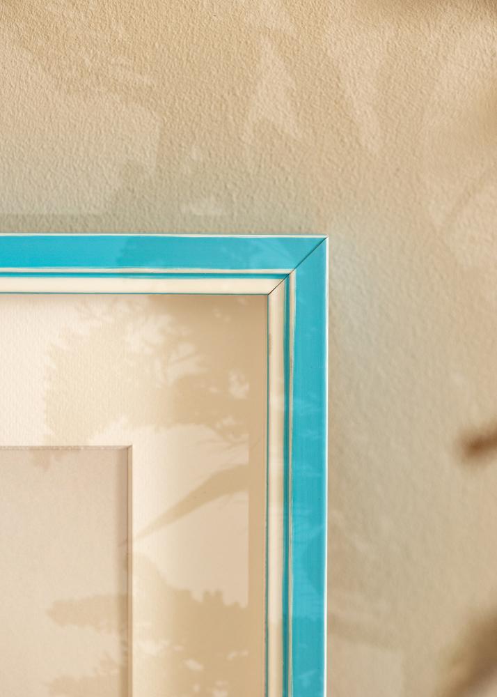 Kehys Diana Vaaleansininen 30x40 cm - Passepartout Valkoista 8x12 inches