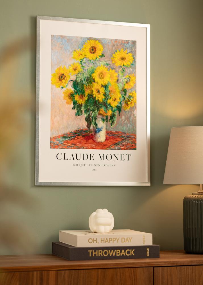 Kehys Minerva Hopea 30x40 cm - Passepartout Valkoista 20x30 cm