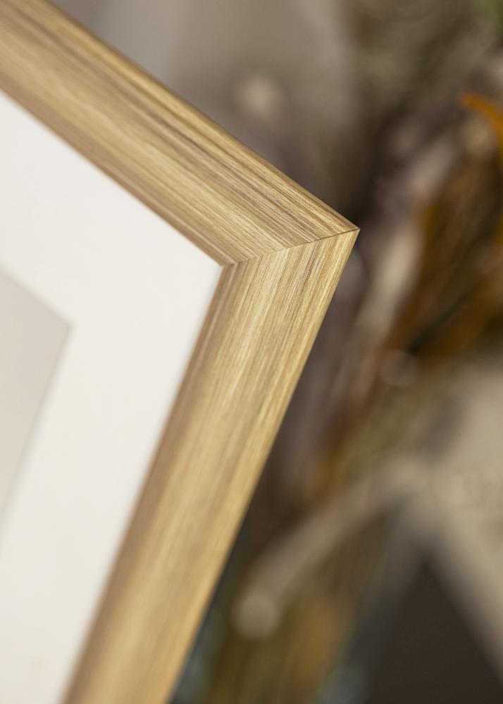 Kehys Västkusten tammi 50x50 cm - Passepartout Valkoista 15x15 inches