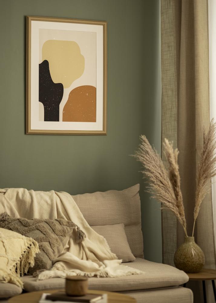 Kehys Västkusten tammi 50x50 cm - Passepartout Valkoista 15x15 inches